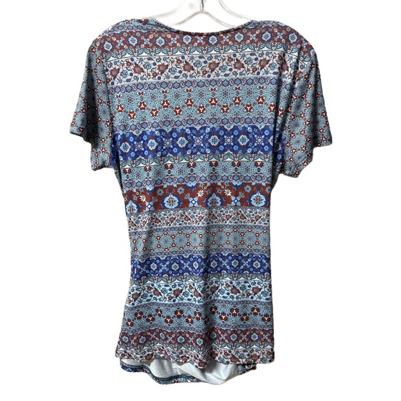 Boho feel - Wrap style top - Short sleeve - Picture 2 of 3